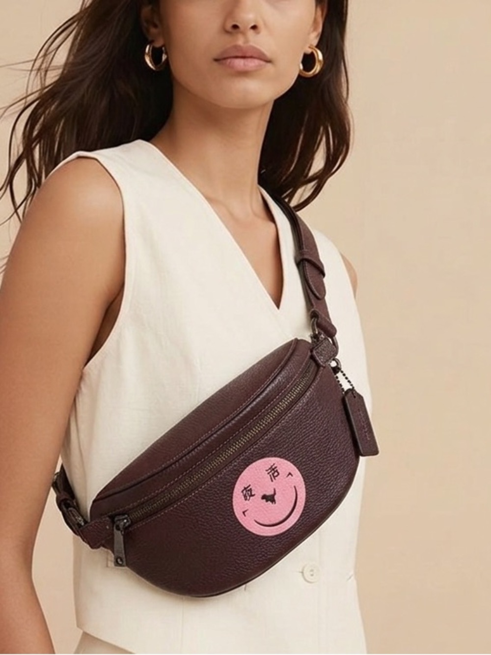 Coach x Yeti Out Rexy belt bag in oxblood leather